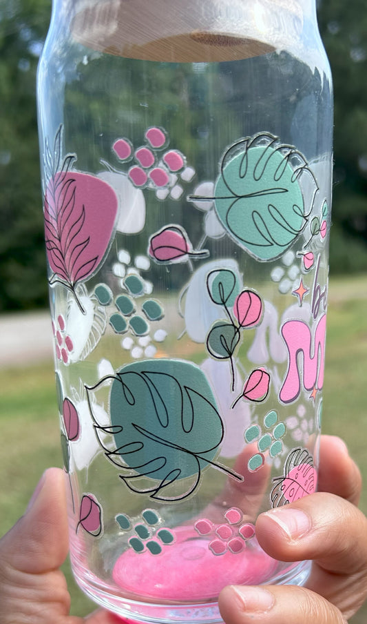 Best Mom 20oz Glass Can