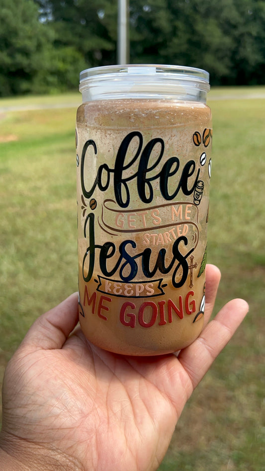 Coffee and Jesus Tumbler-16oz
