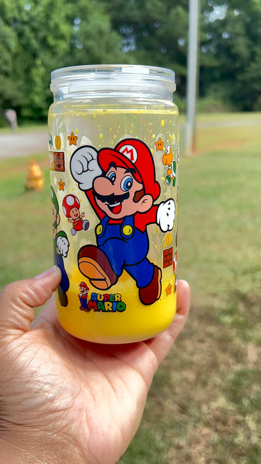 Mario Bros- Yellow Lava Tumbler 16oz