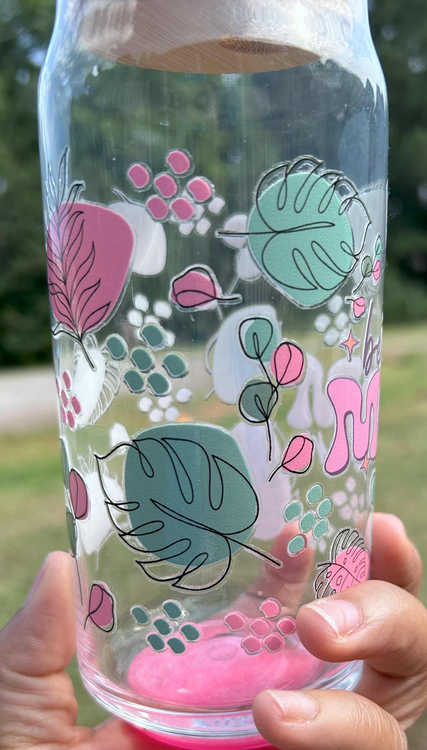 Best Mom 20oz Glass Can
